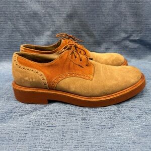 Sartore suede lace-up Oxford derbies size 36 1/2 IT (US 6 1/2) brown/tan
